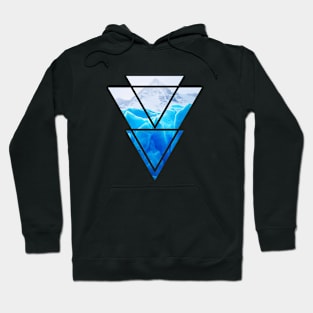 Inverted Triangles Glacier Hoodie